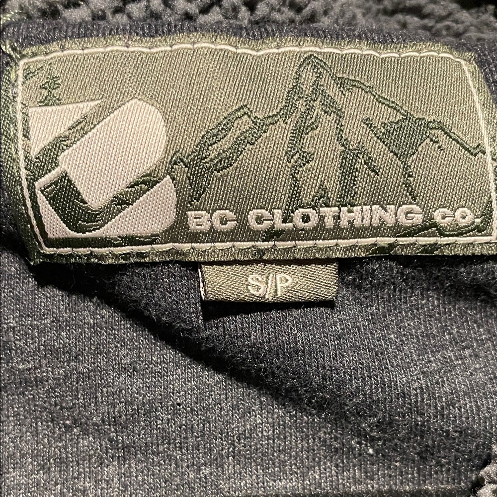 BC Clothing Co. Sherpa Lined Zip Hoodie | Men’s Small | Charcoal Gray - Picture 3 of 10